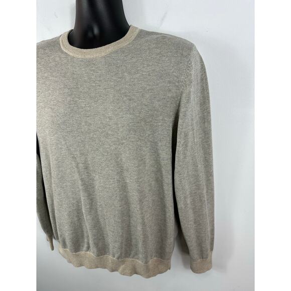 Vineyard Vines Wool Sweater Feeder Stripe Double Knit Crew Size Medium - Picture 10 of 13